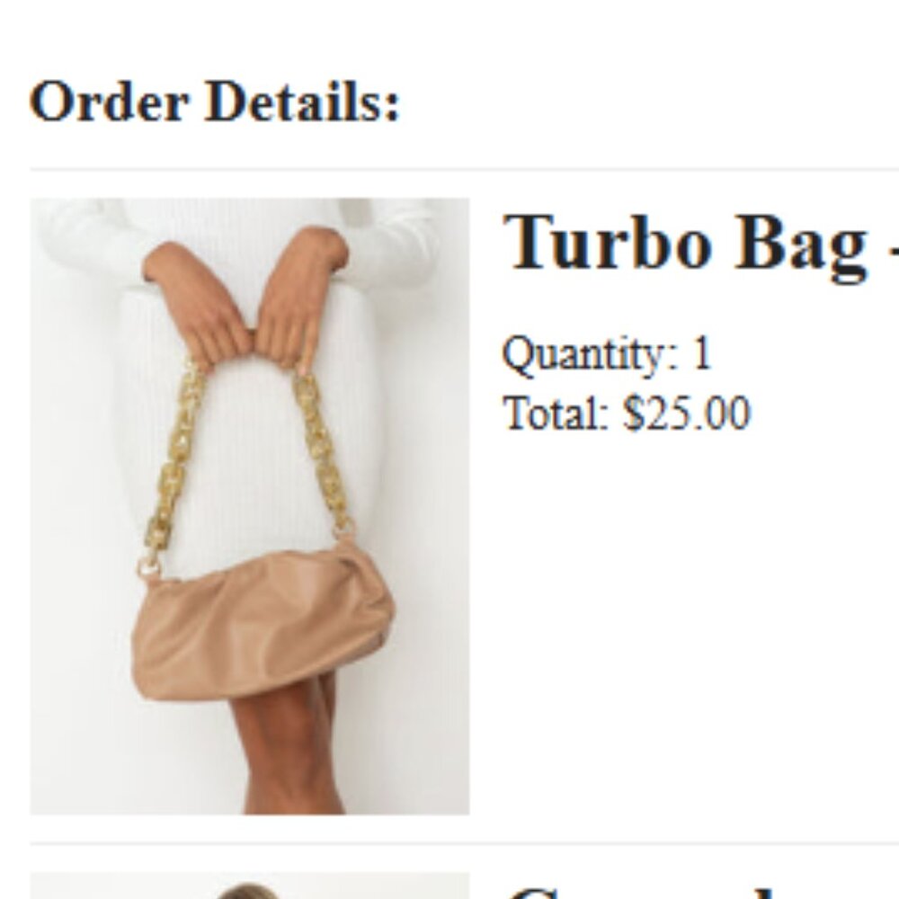 Turbo Bag - Nude - O/S - Picture 2 of 2